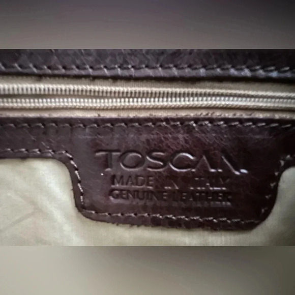 TOSCANI | leather handbag. 100% genuine Italian leather - Picture 7 of 16